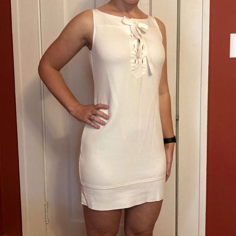 Diane Von Furstenberg Ivory Shift Dress Size 4